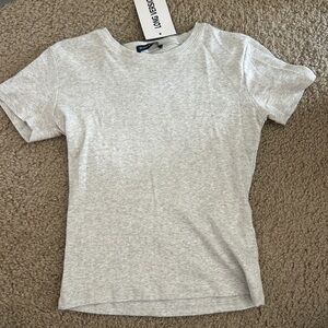 Brandy Melville Light Gray Tee